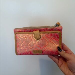 Consuela Coral and Tan Women's Wallet